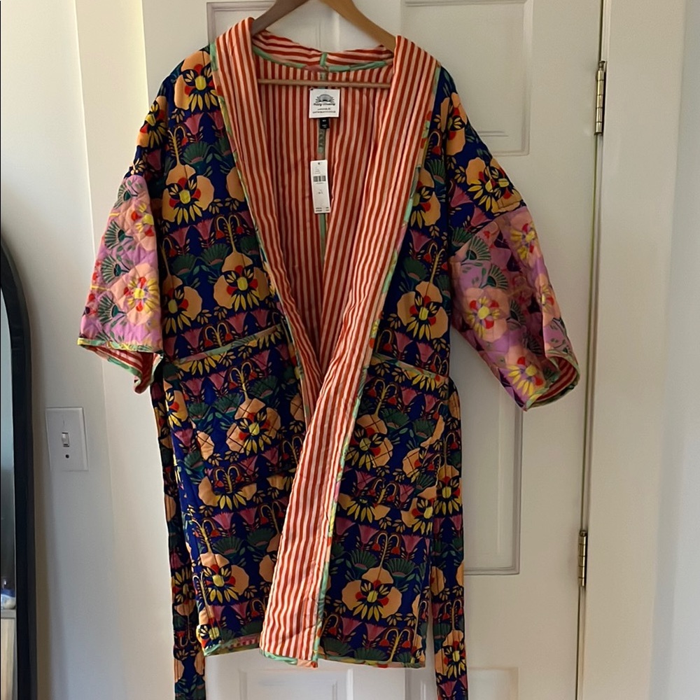 Floral Multicolor Kimono Robe